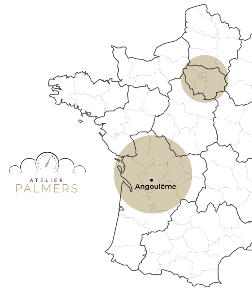 Carte de France Atelier Palmers 2024
